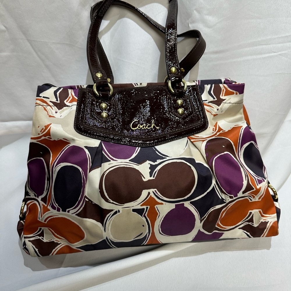 Coach canvas handbag